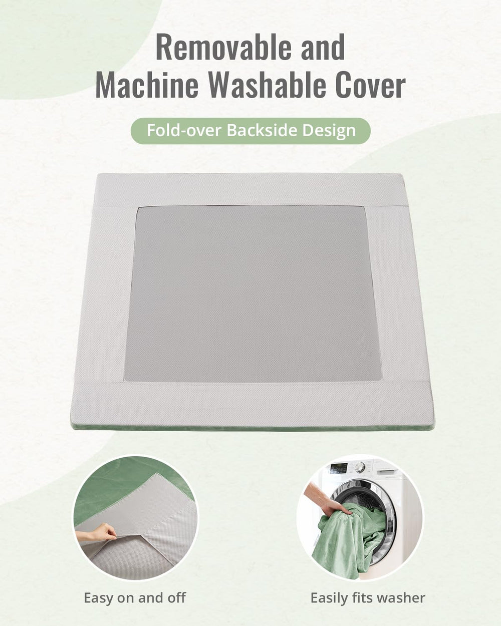 Blissful Diary play mat with cover removed for easy machine washing and deep cleaning.