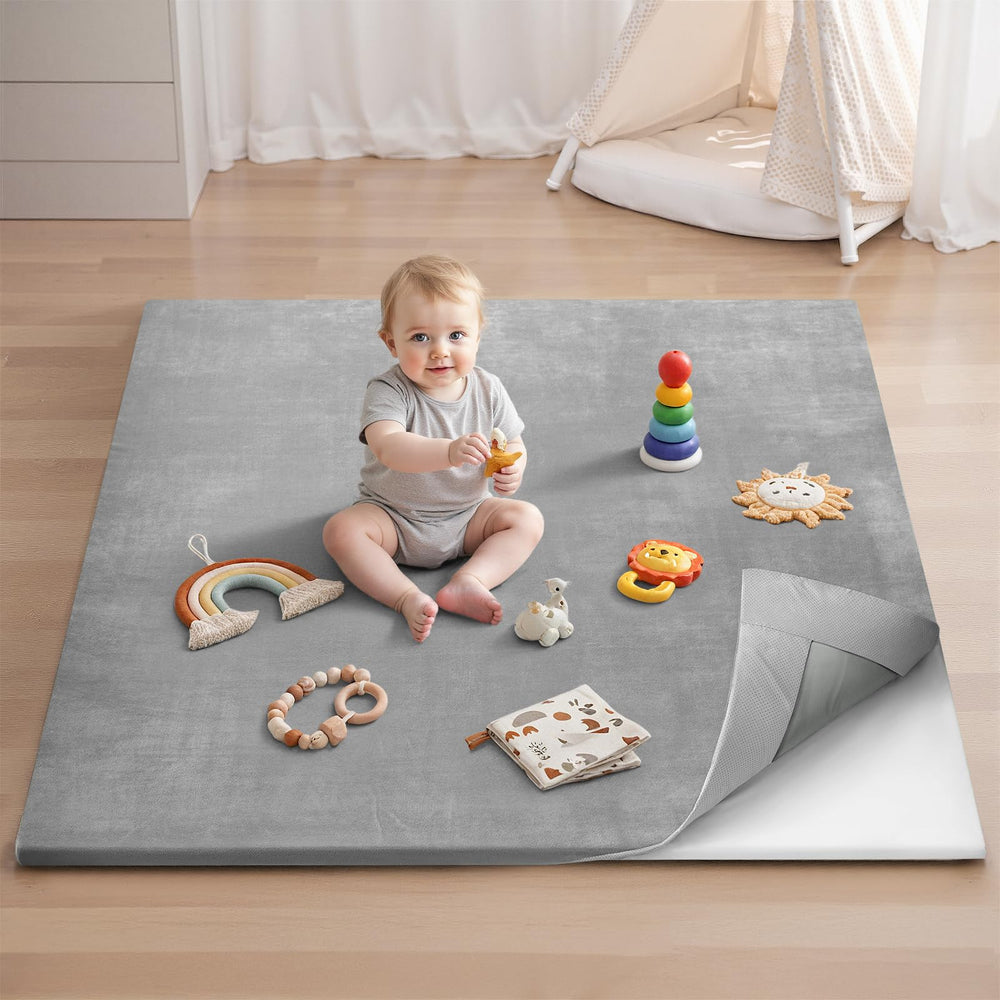 Blissful Diary Ultra Soft Play Mat cover removable: easy cleaning for a tidy, safe play space.