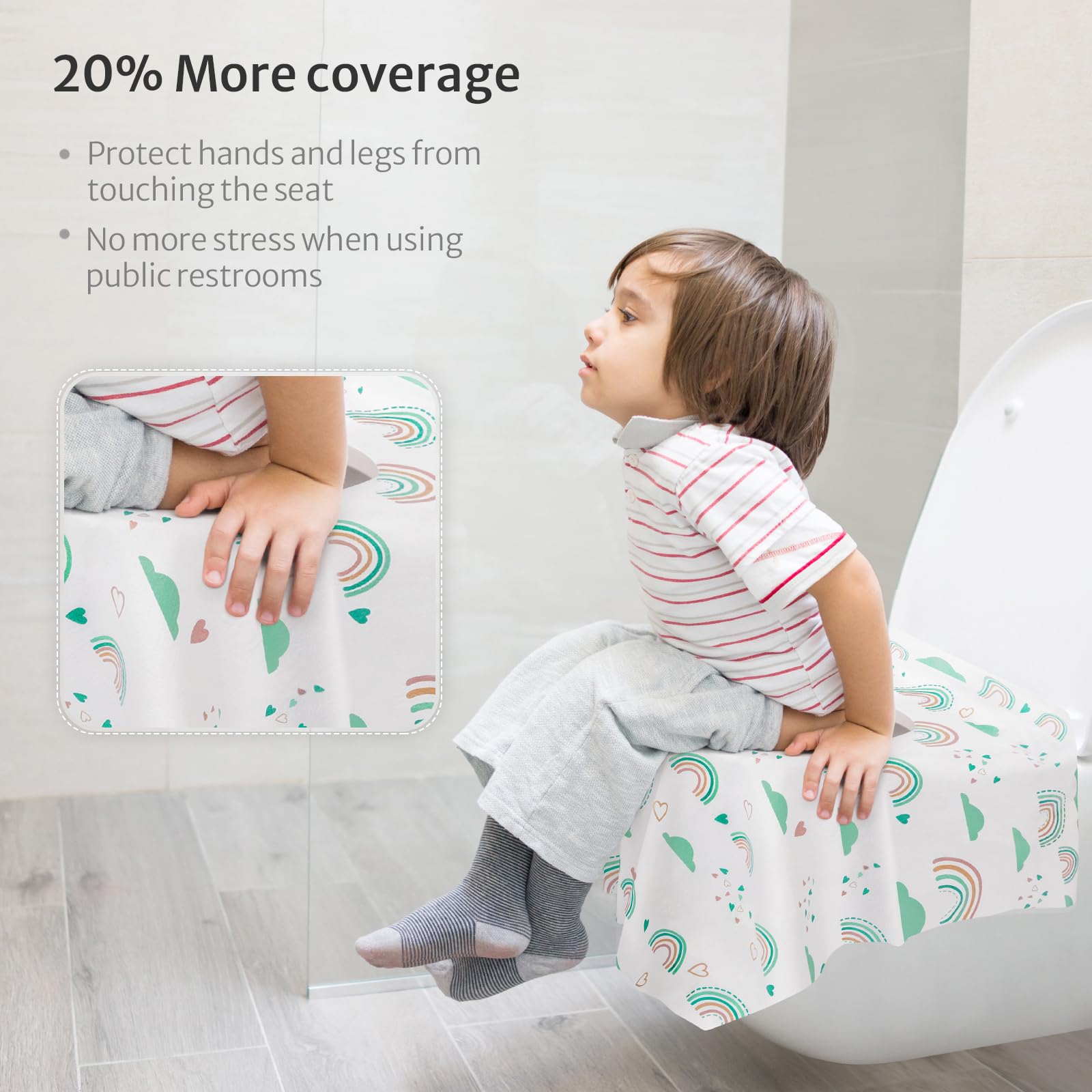 Blissful Diary waterproof-soft-touch-fabric emphasizes skin-friendly feel and mess isolation.