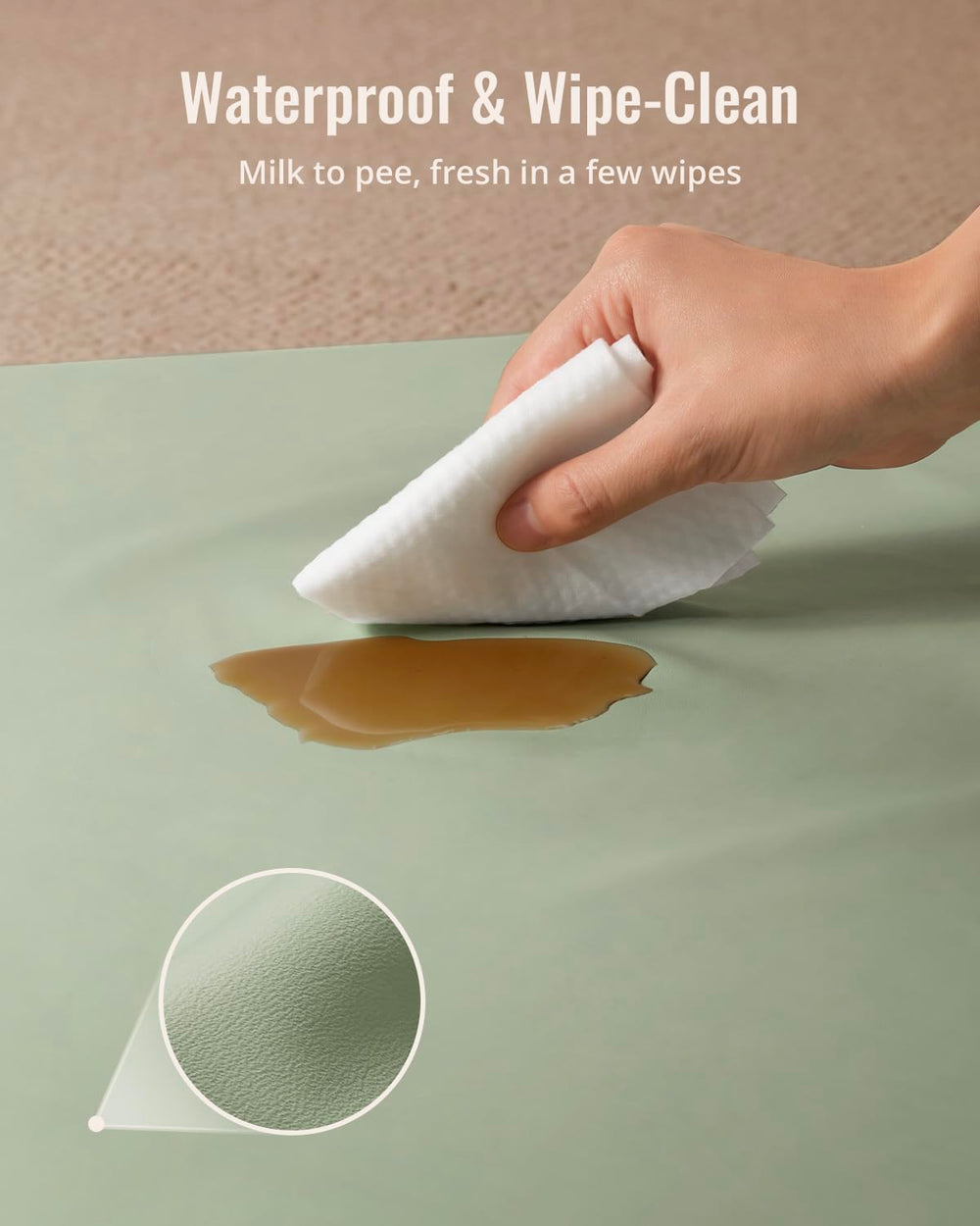 Blissful Diary waterproof surface is easy to wipe clean after spills.