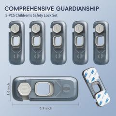 Blissleaf fridge locks in-use on kitchen cabinet demonstrate toddler-proof safety