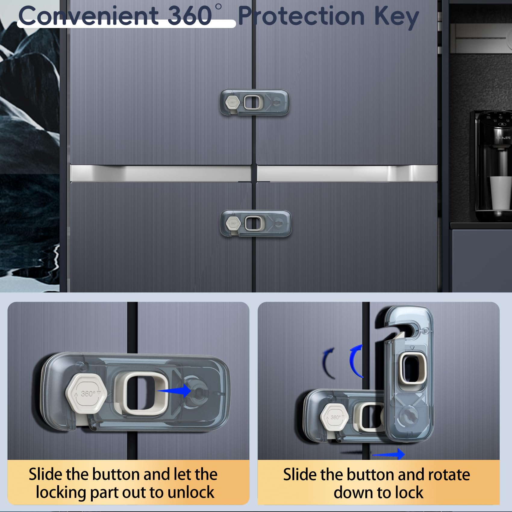 Blissleaf install image highlights no-tools setup for quick kitchen safety