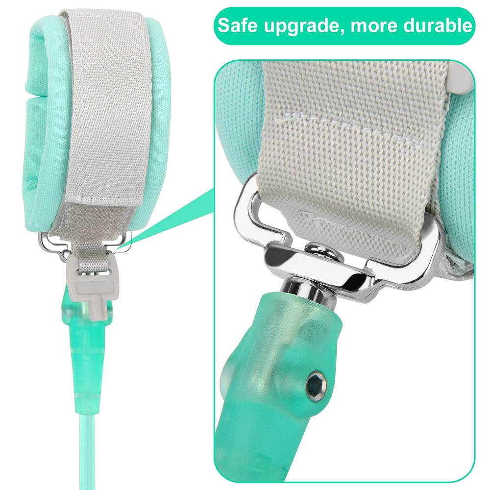Blisstime leash key-lock design keeps the bracelet secure for caregivers.