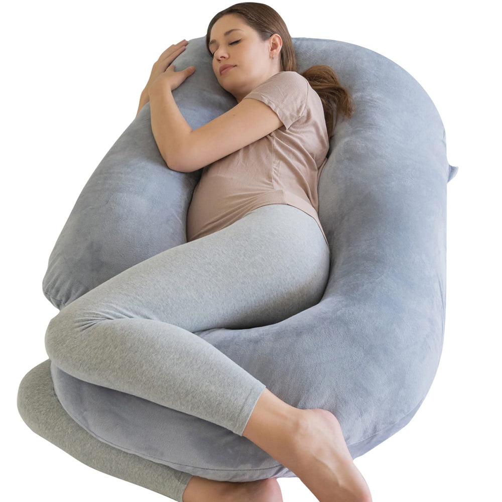 Bllgrass Maternity Pillow U Shape front view for full-body sleep support.