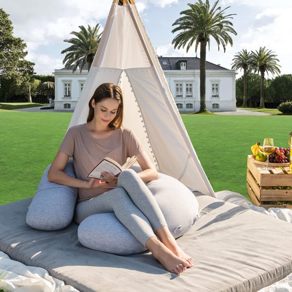 Bllgrass Maternity Pillow U Shape soft plush filling close-up.