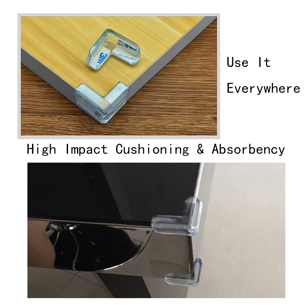 BLLNDX transparent edge guards blend with decor while protecting kids and adults.