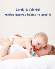 BLOOBLOOMAX infant rattle socks hook-loop closure allows easy on-and-off.