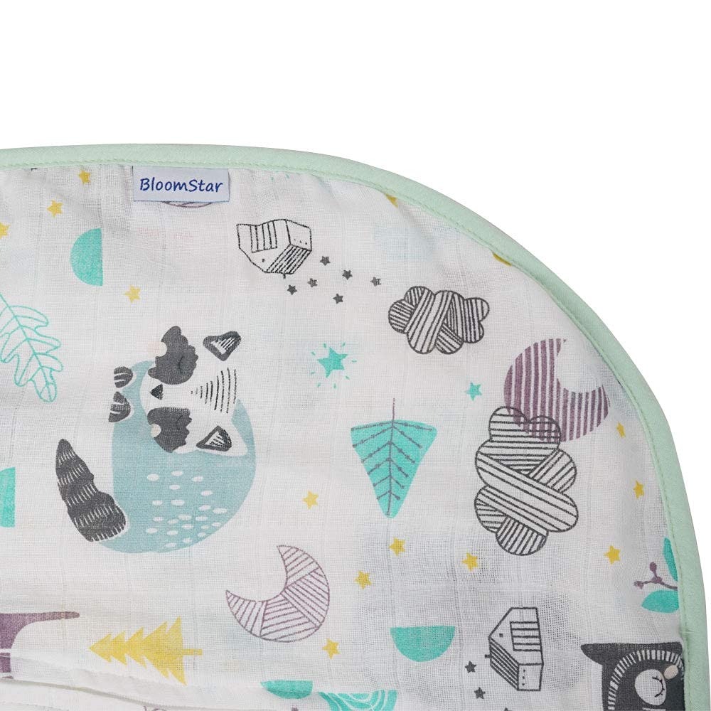 BLOOMSTAR breathable muslin fabric closeup suitable for sensitive skin.