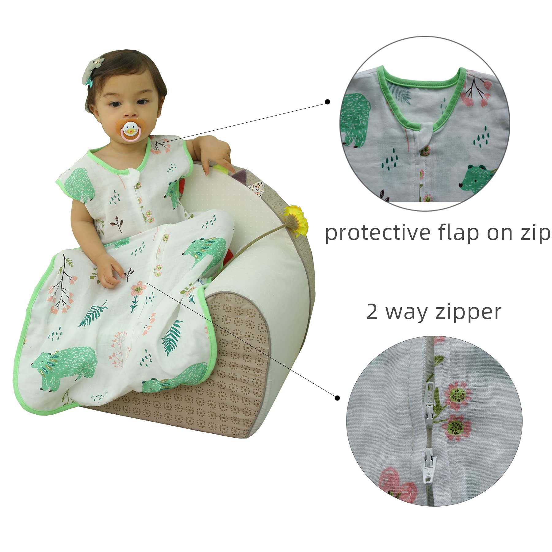 BLOOMSTAR easy-dress design image shows quick dressing and undressing for busy parents.