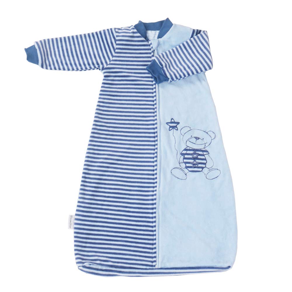 BLOOMSTAR long sleeve toddler sleep sack with arm design supports movement while staying warm.