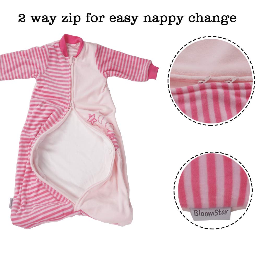 BLOOMSTAR durable YCC zipper and snaps withstand frequent washes.