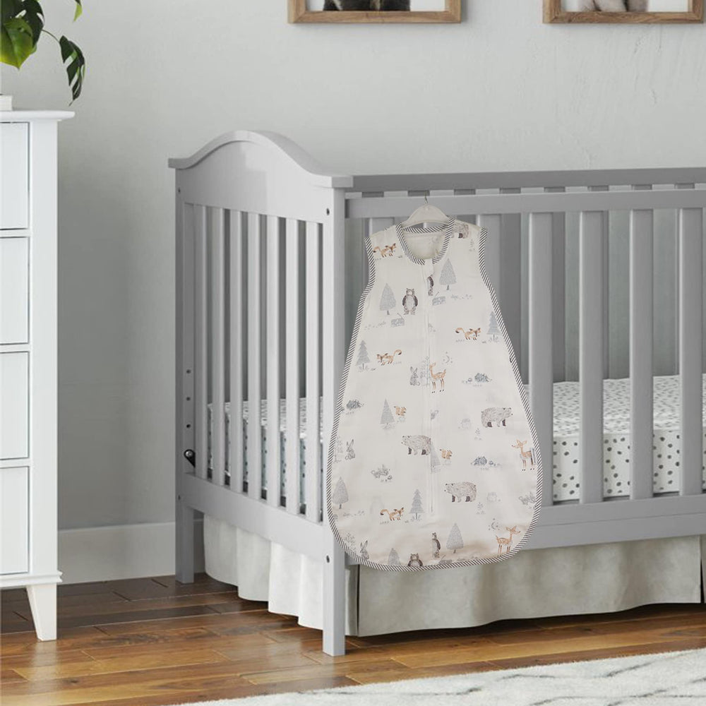 BLOOMSTAR sleep sack-muslin-0-5tog-grey: summer-friendly warmth in a lightweight design