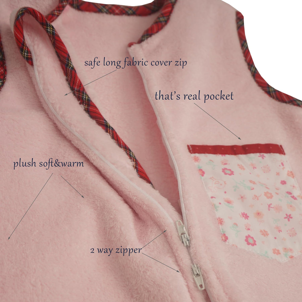 Bloomstar Sleep Sack with Feet TOG 2.0 label indicates all-season warmth