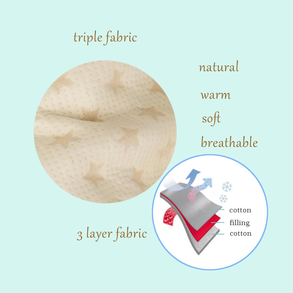 BLOOMSTAR Toddler Sleeping Sack size-range fits ages 18-36 months and beyond.