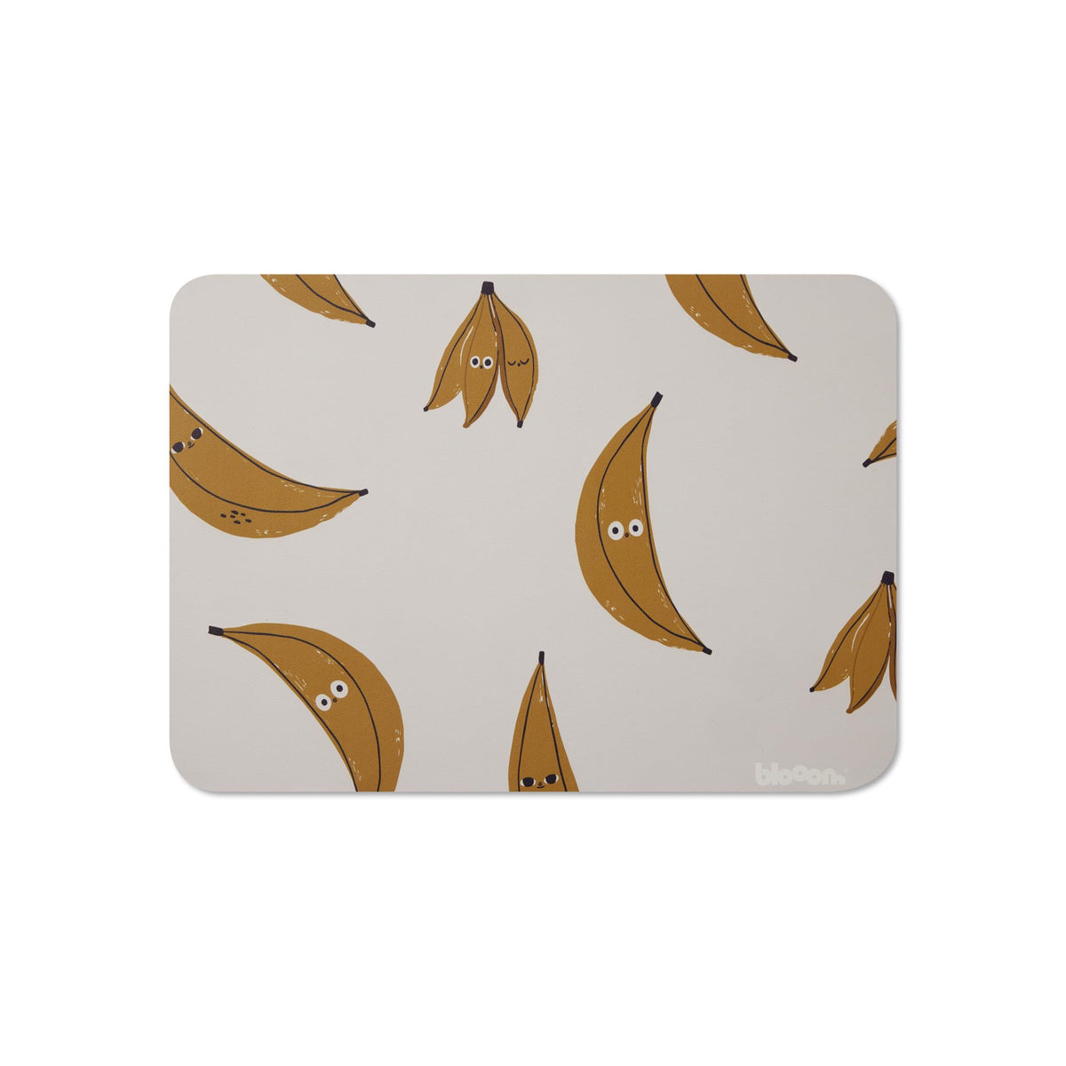 Blooom Banana placemat for mealtime keeps spills contained and surfaces tidy.