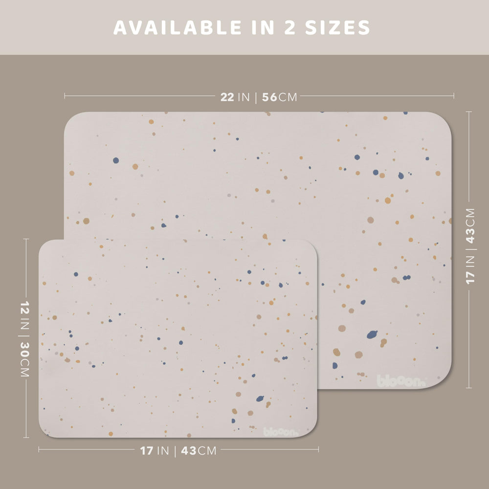 Blooom placemat modern aesthetic on dining table complements contemporary homes