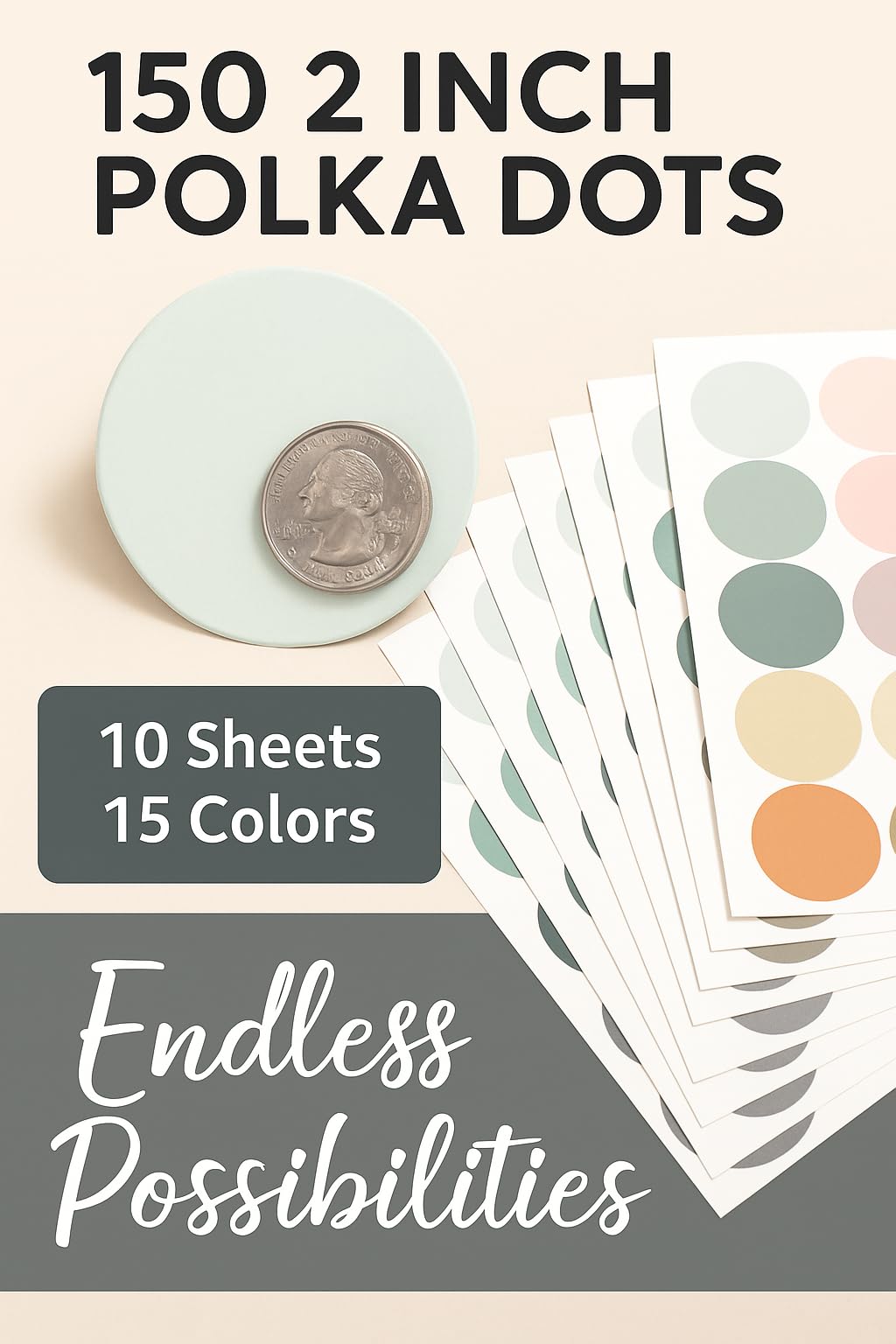 Blou House boho rainbow dots closeup shows removable wallpaper alternative for quick room makeovers