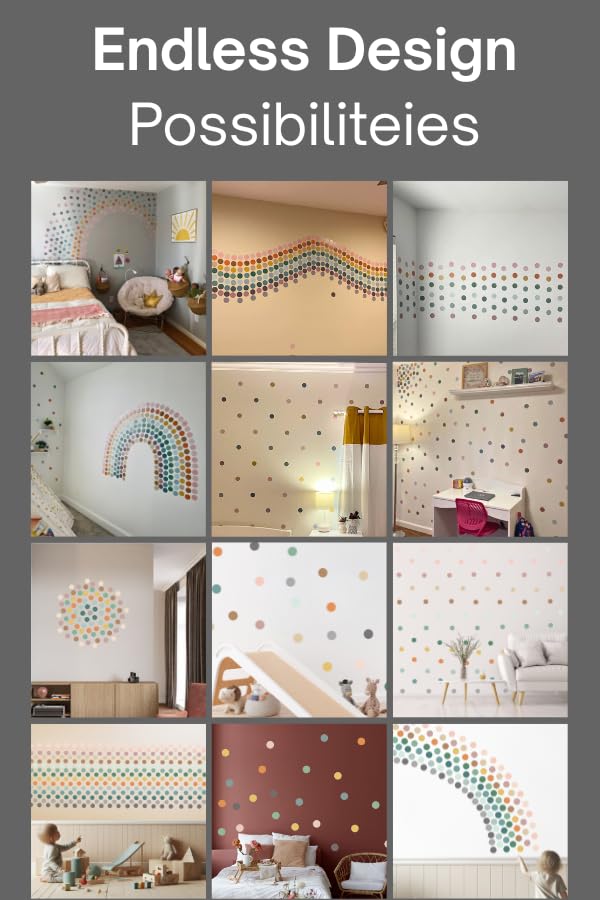 Blou House rainbow wall decals offer quick room changeovers for classrooms and kids' corners