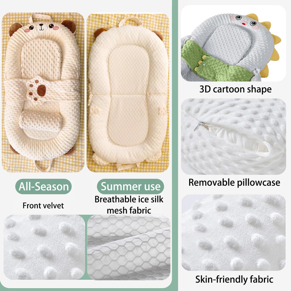 BLQCSLH Bunny Lounger compact fold enables easy storage and travel readiness.