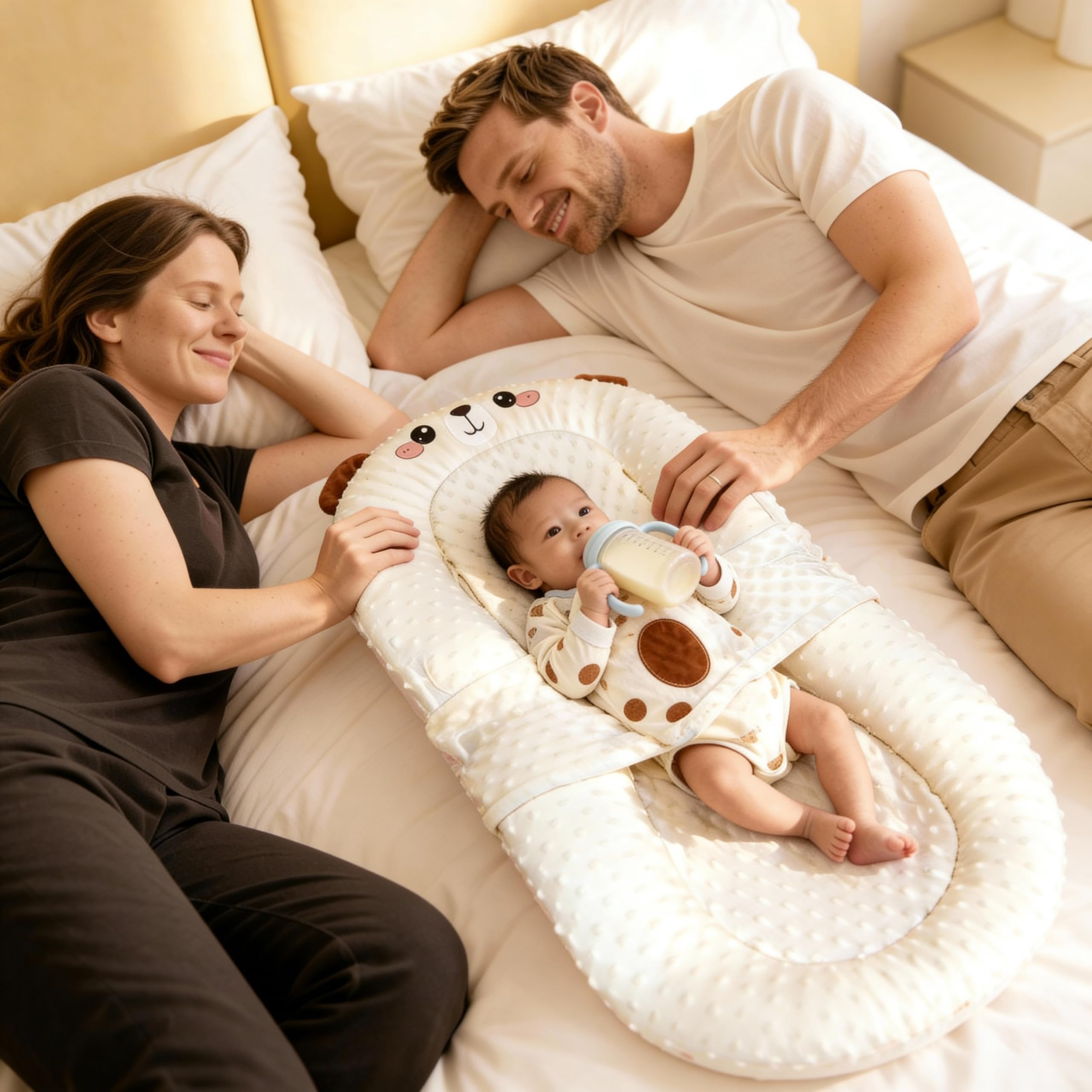 BLQCSLH Bunny Lounger velvet front fabric feels soft and skin-friendly for daily use.