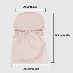 Blublu Park back pocket attachment shows quick installation on chair back