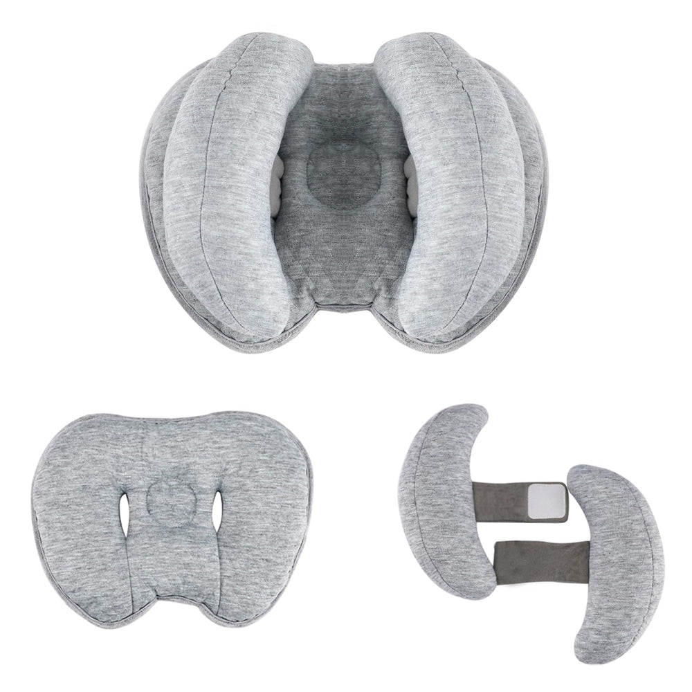 Blublu Park banana-shape baby pillow offers gentle head support during stroller rides