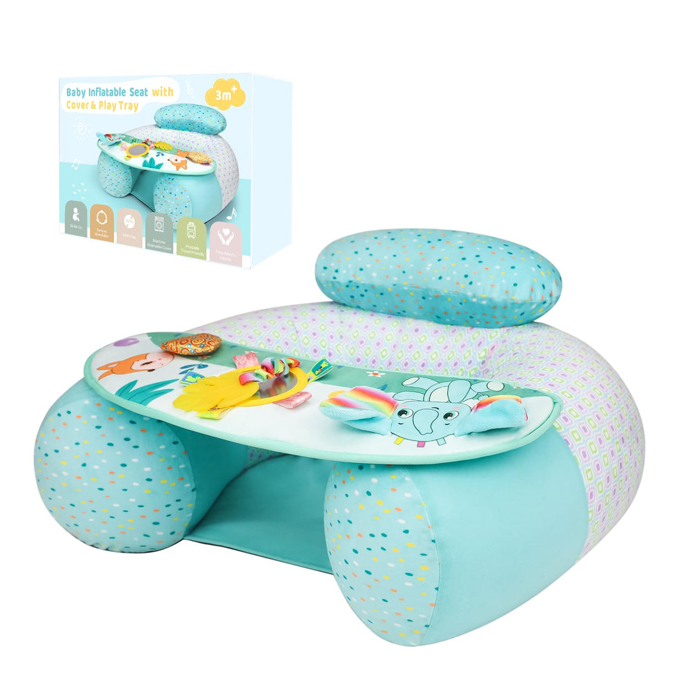 Blublu Park elephant detail adds a playful focal point during baby play.