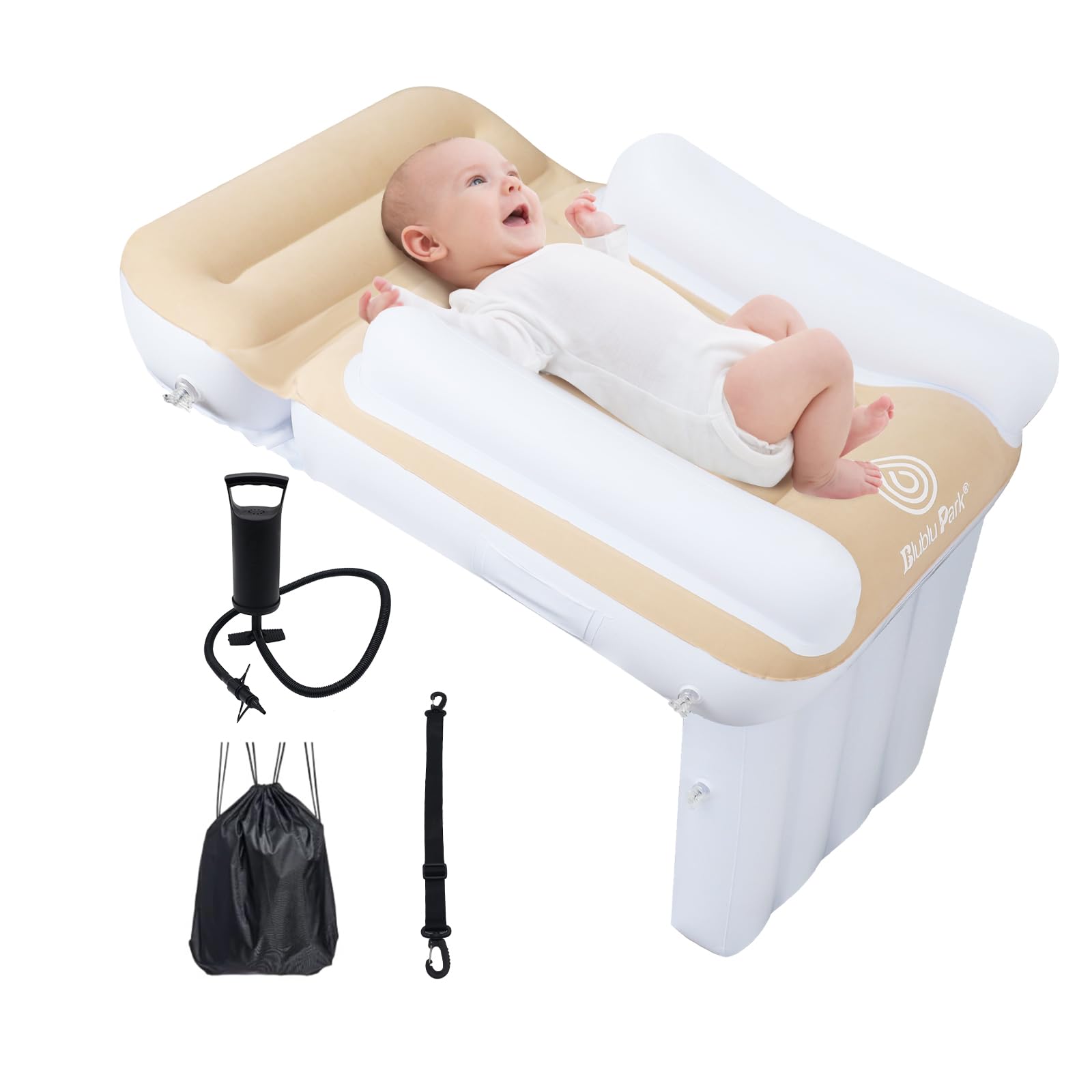 Blublu Park Kids Bed Airplane with side walls keeps child secure during flight.