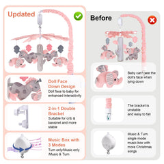 Blublu Park pink 3-modes feature supports parents' routines with light interaction.