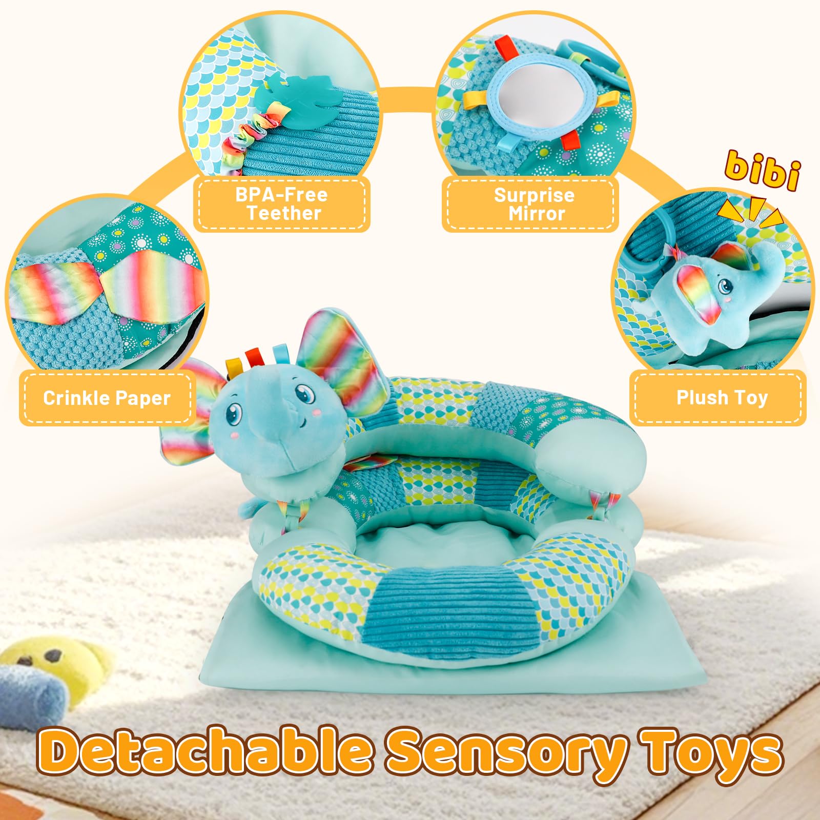 Blublu Park portable infant seat for home and travel