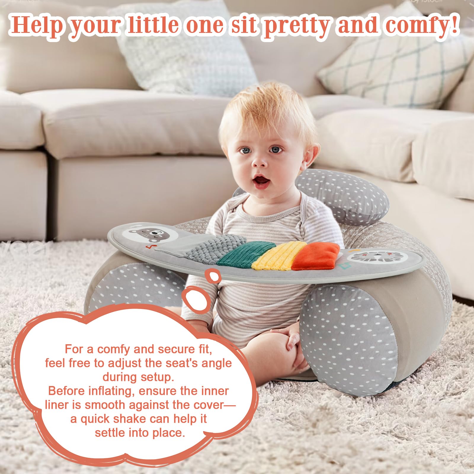 Blublu Park removable cover allows quick cleaning after messier sessions