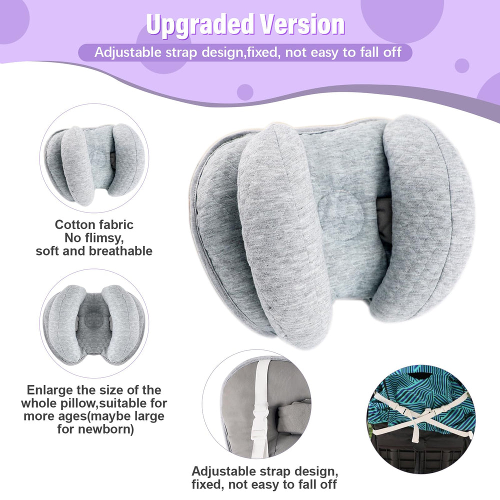 Blublu Park banana-shape pillow provides comfortable neck support during rides.
