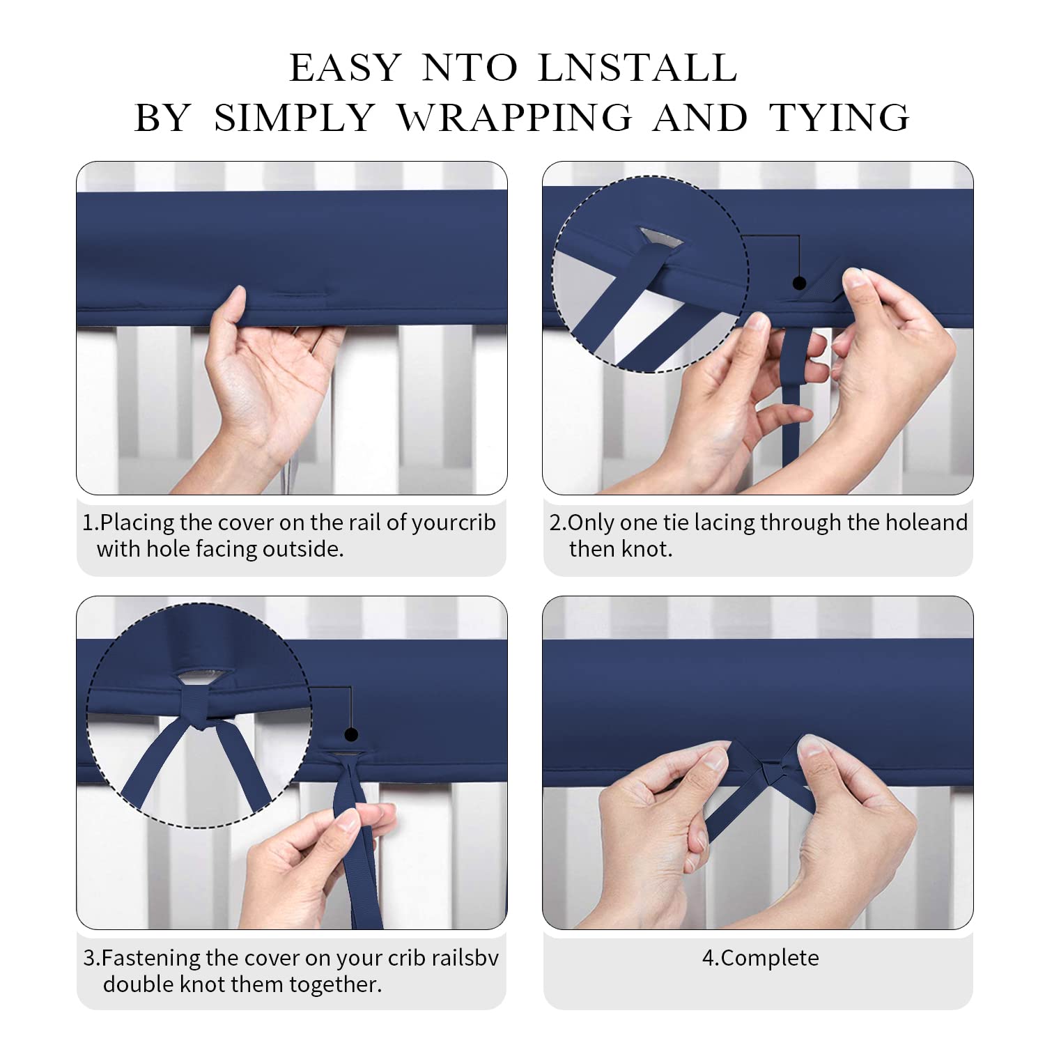 Blue-jxt easy-install straps keep the cover secure even for wriggly babies.