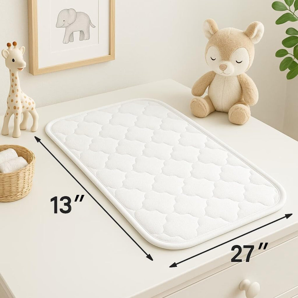 BlueSnail changing pad liner waterproof back layer protects surfaces from leaks.