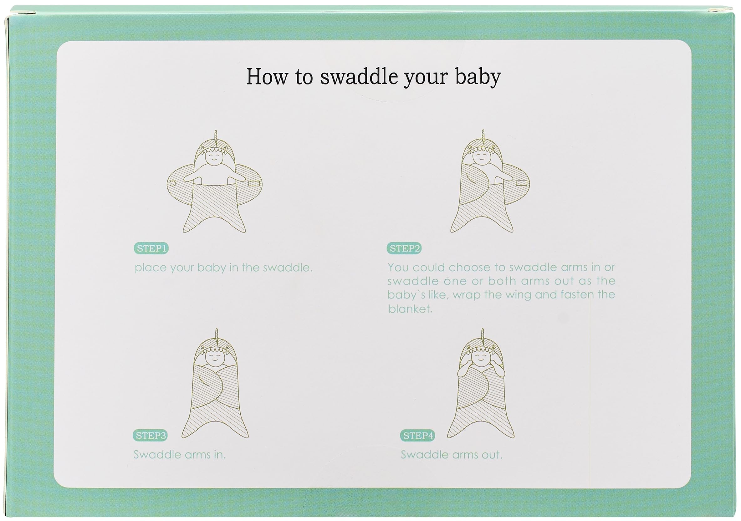 BlueMello Baby Shark Swaddle Blanket poly-cotton interlock keeps baby breathable and comfy.