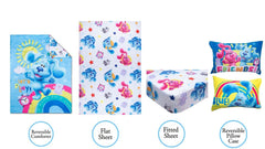 Blue's Clues fitted sheet with bright colors aids easy bedtime routine