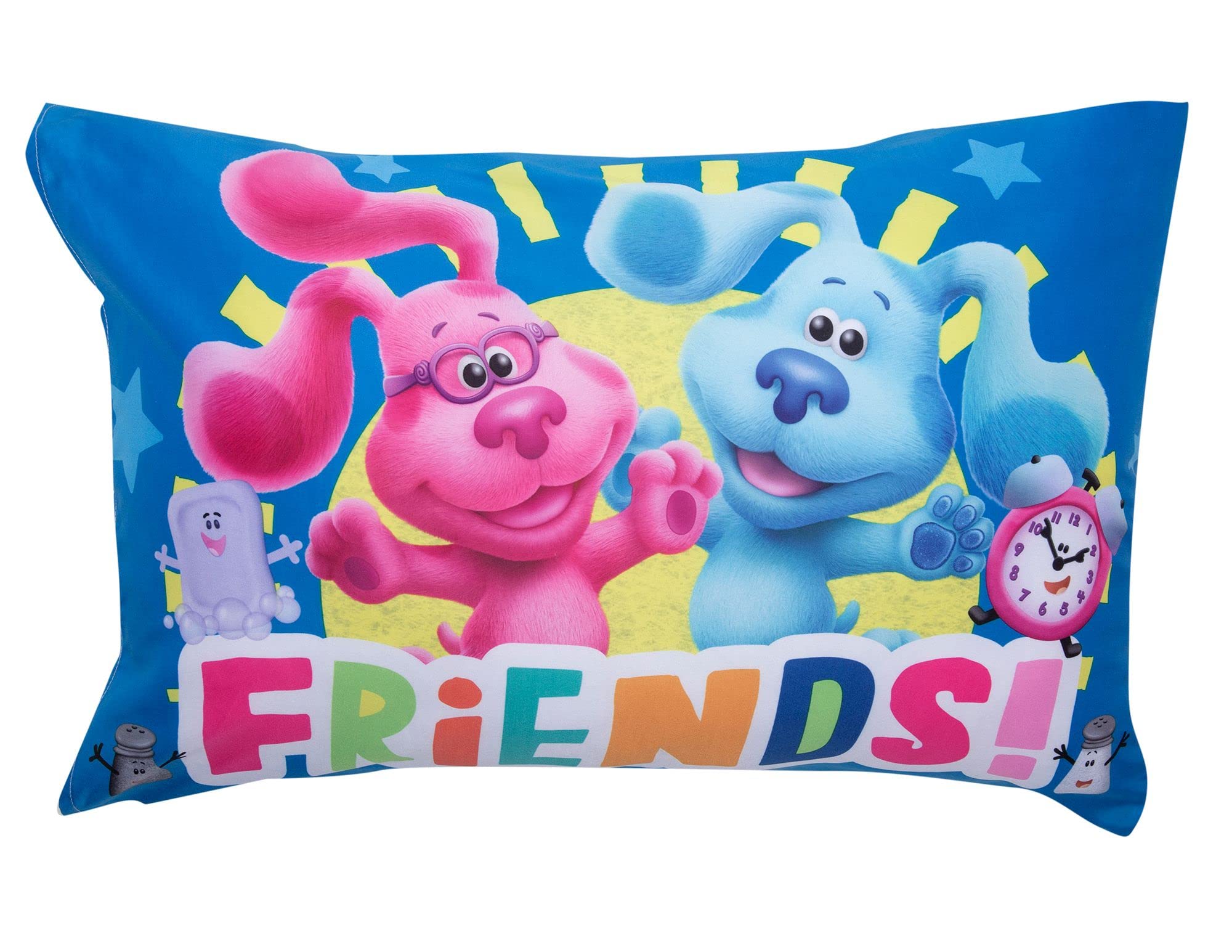 Blue's Clues bedding is machine washable for quick cleanup