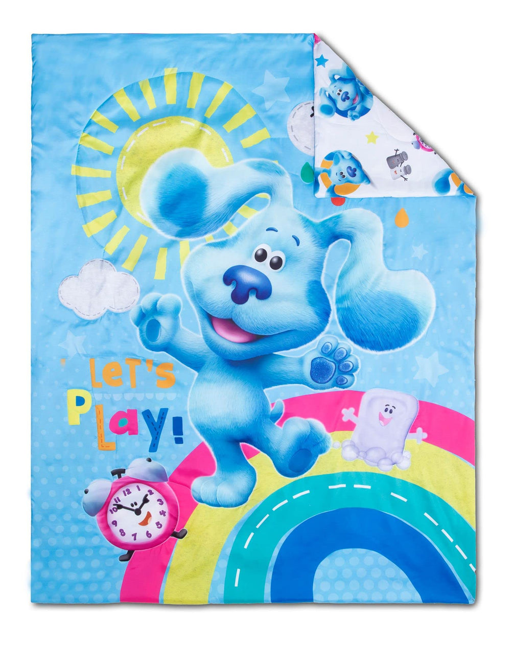 Blue's Clues reversible comforter showcases two playful designs