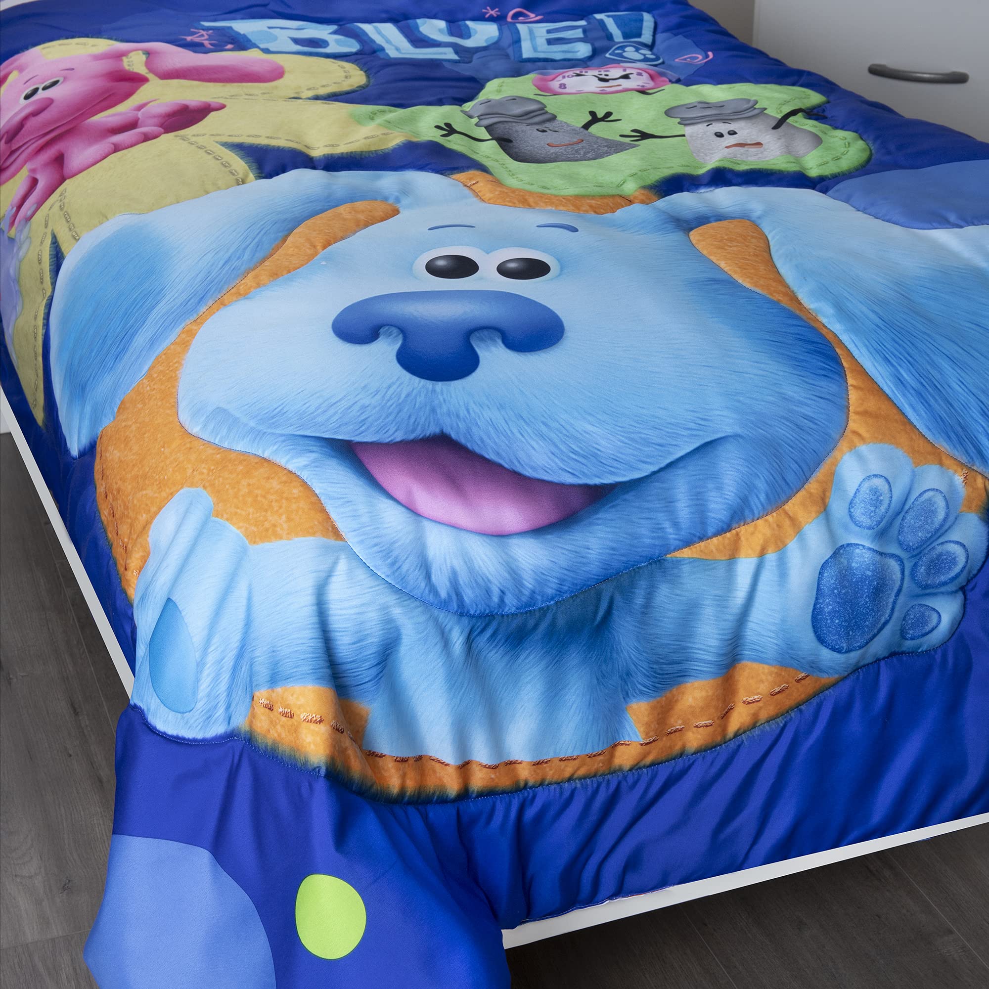 Blues Clues You Are Smart fabric detail emphasizes soft texture and color-fast print