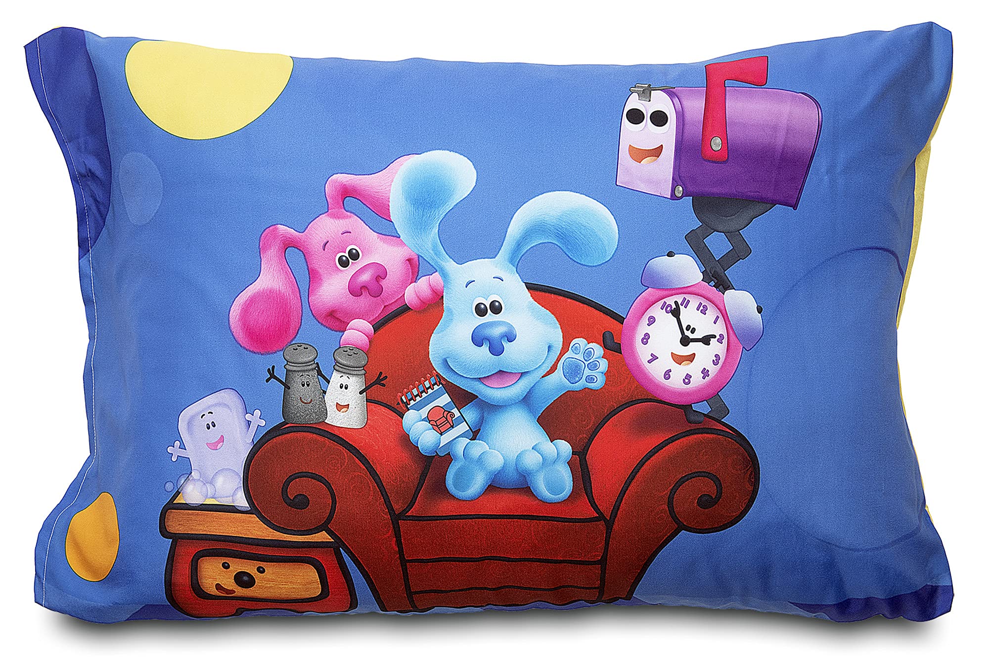 Blues Clues You Are Smart packaging highlights machine-washable care for busy families