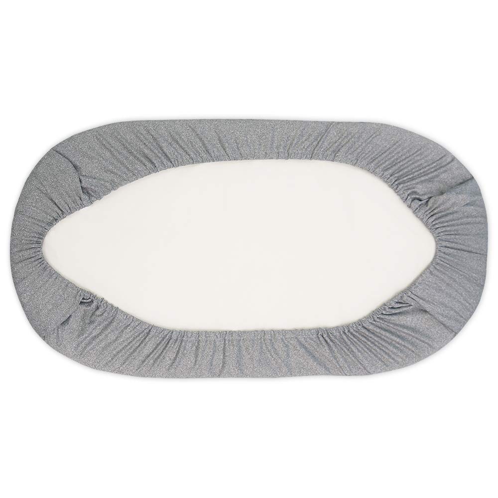 BlueSnail bassinet sheets gray fit standard 32x16 bassinet mattress.