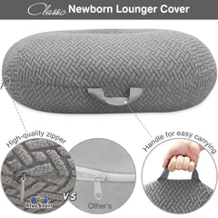 BlueSnail hypoallergenic slipcover image emphasizing safe baby skin.