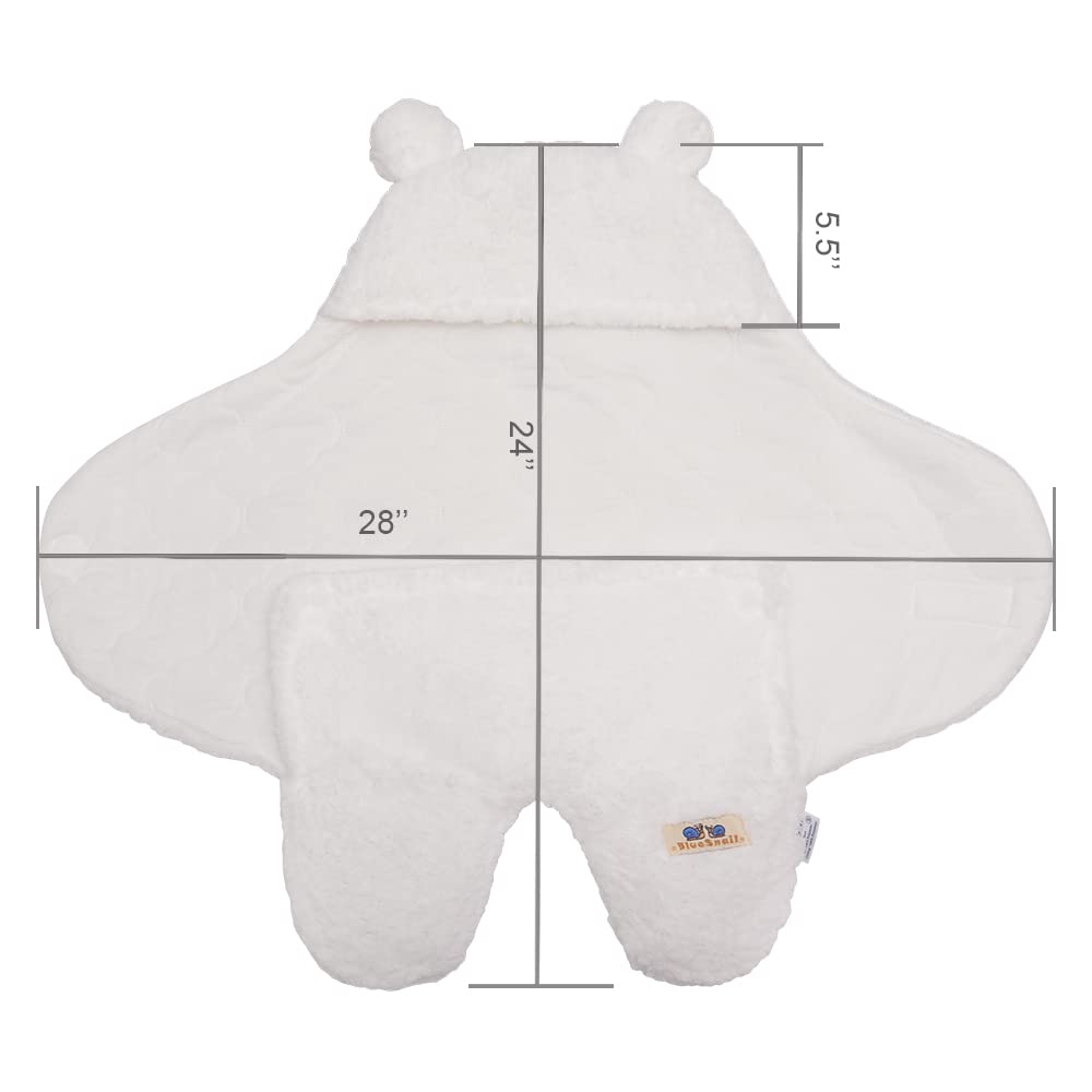 BlueSnail newborn sherpa-lining soft-touch interior enhances gentle skin comfort.