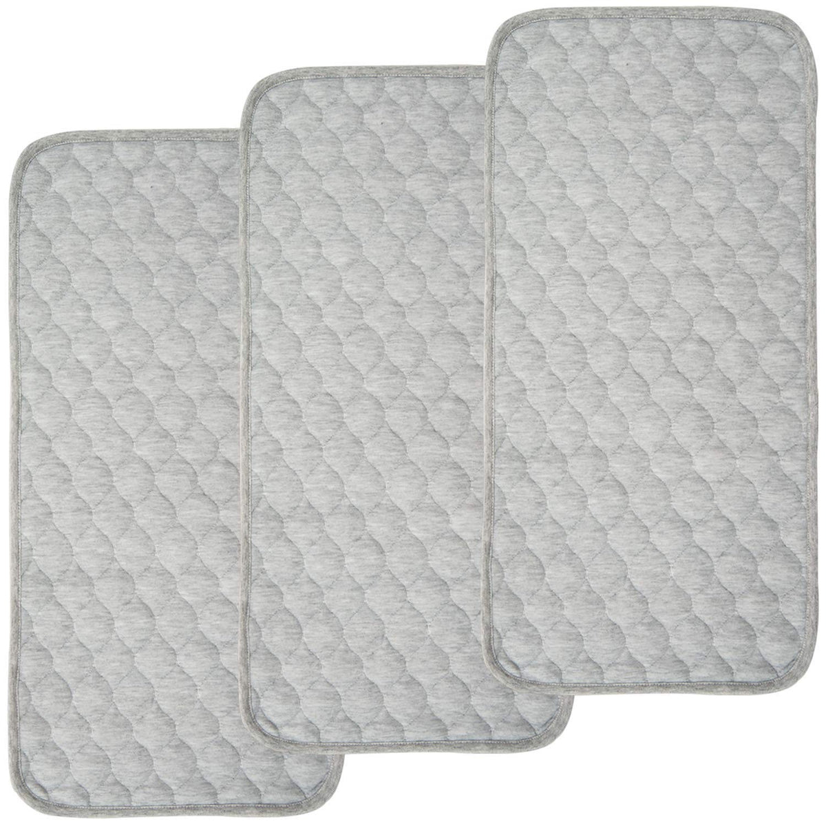 BlueSnail Quilted Thicker Waterproof Changing Pad Liner gray pack front offers protective coverage during messy changes