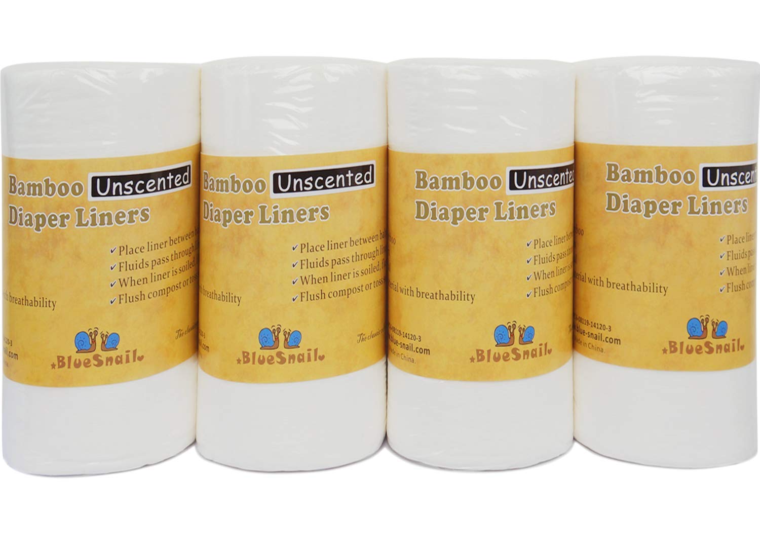 BlueSnail rayon unscent diaper liner roll; fragrance-free protection during diaper changes for baby comfort