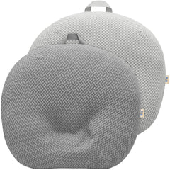 BlueSnail strechy newborn lounger cover gray fabric fits snugly for baby comfort.