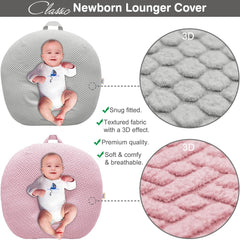 BlueSnail light gray cover closeup demonstrates breathable knit that stays comfy after many washes