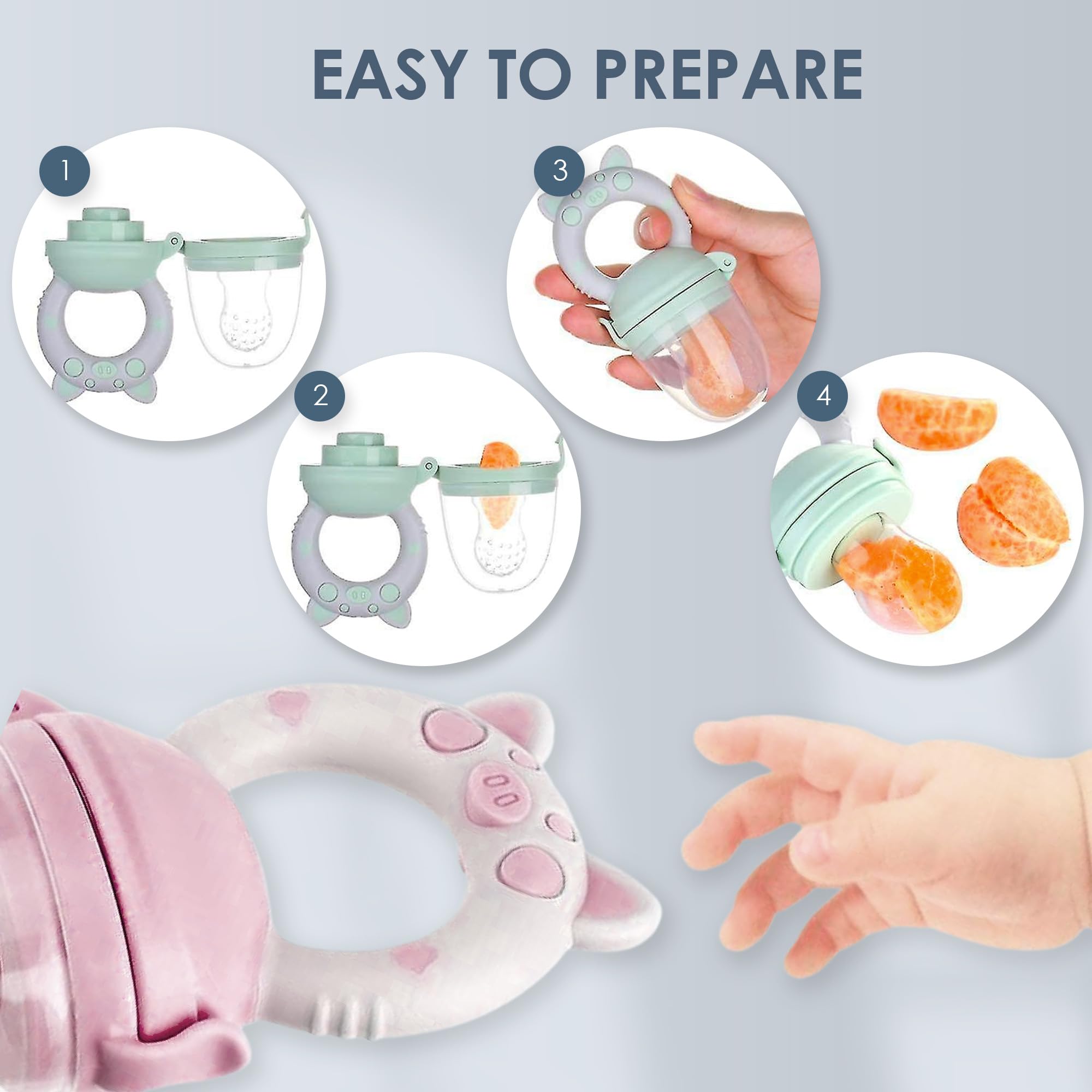 Bluet B easy-clean design simplifies rinsing after meals.