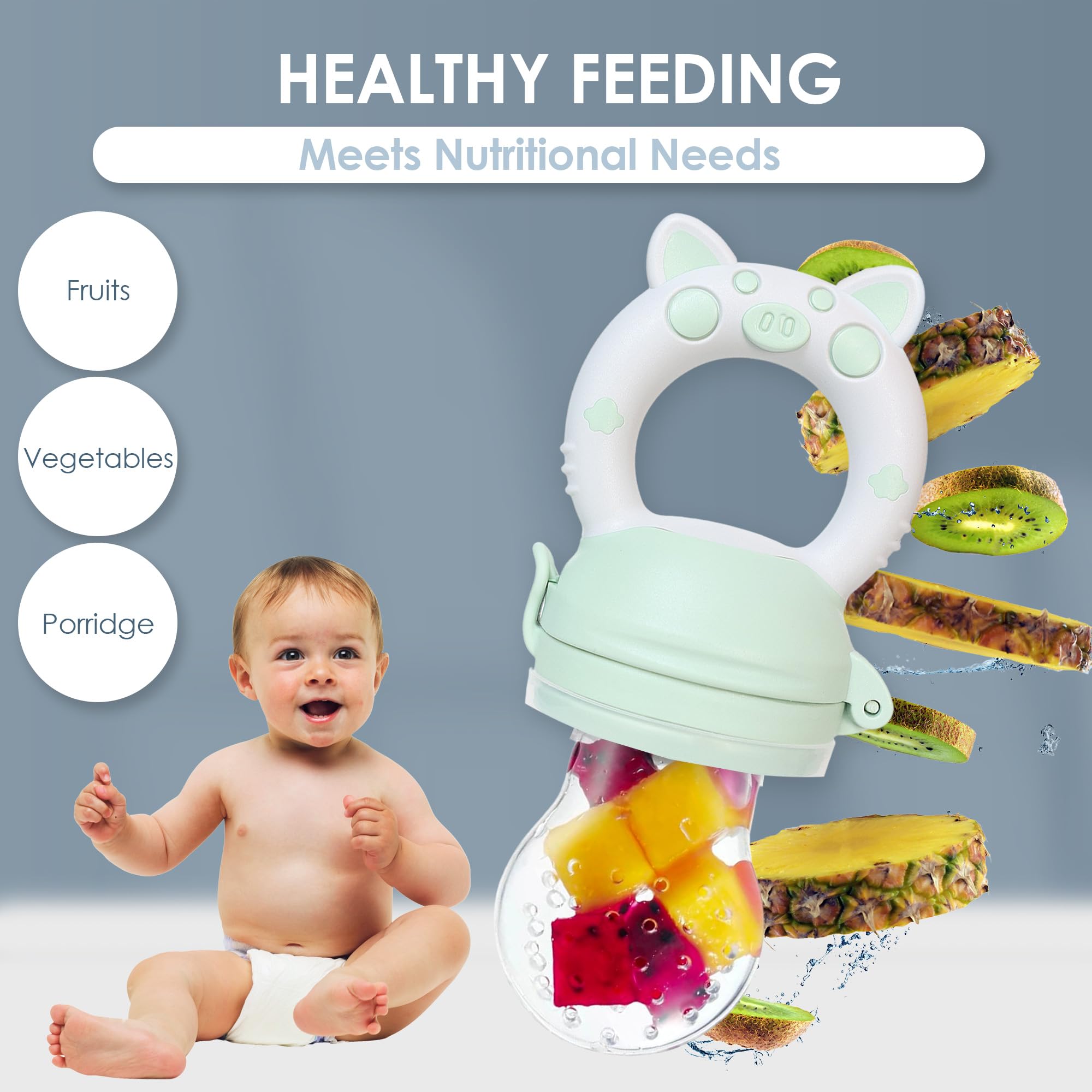 Bluet B fresh-fruit snack time encourages experimentation and healthy tasting experiences.