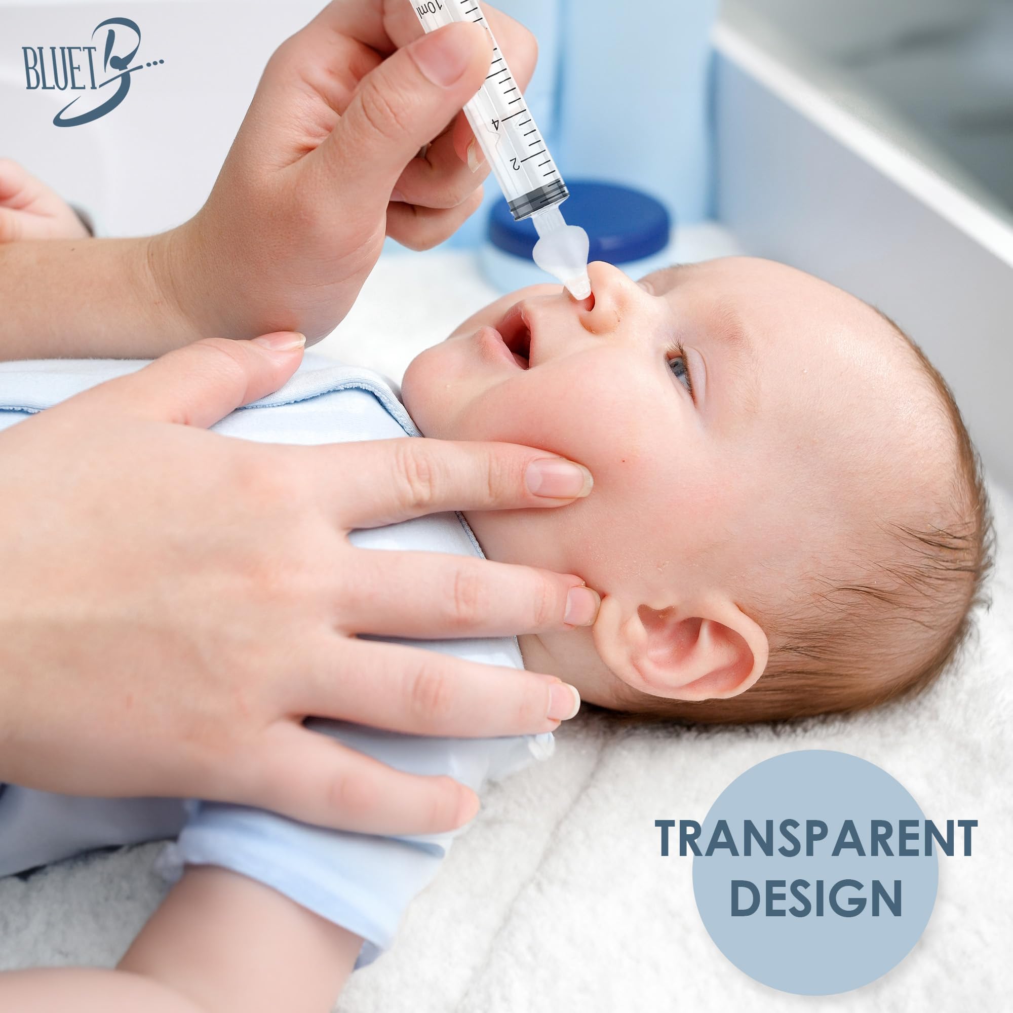 Bluet B packaging white box communicates trust and safety.